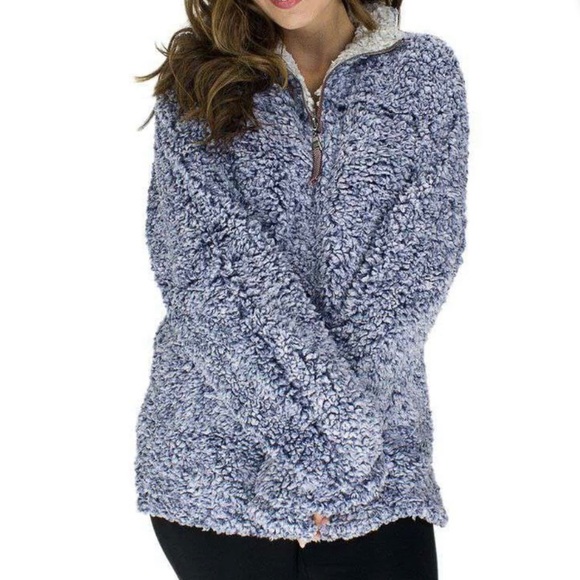 Like new True Grit 1/2 zip pullover vintage blue size s - Picture 1 of 6